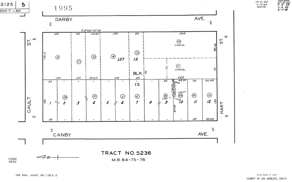 18419-18421 1/2, Reseda, CA à louer - Plan cadastral - Image 2 de 4
