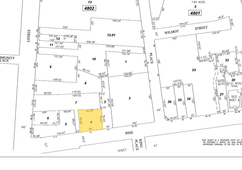 10 Pine St, Morristown, NJ à louer - Plan cadastral - Image 2 de 2