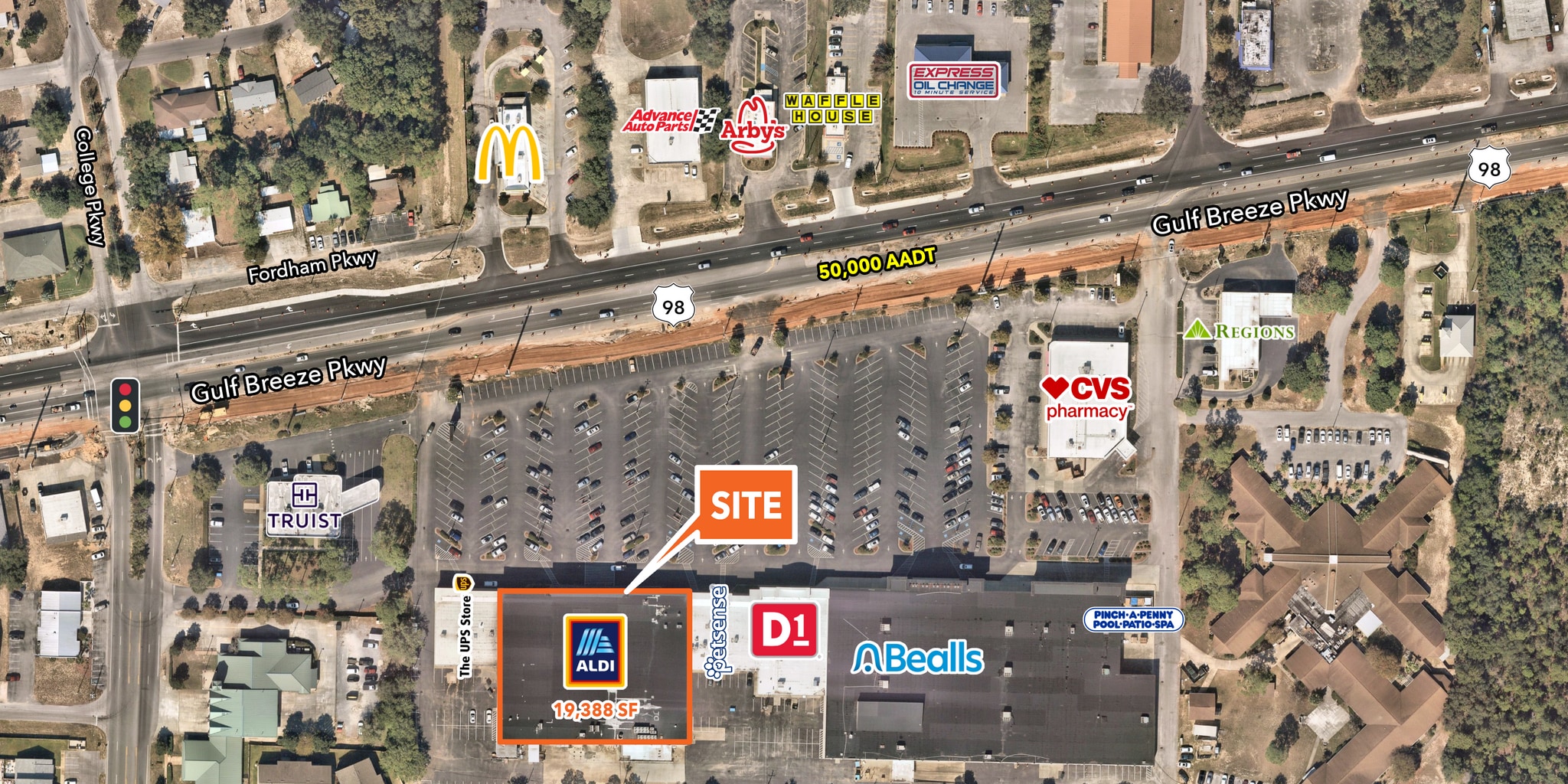 3303-3371 Gulf Breeze Pky, Gulf Breeze, FL for lease Primary Photo- Image 1 of 7