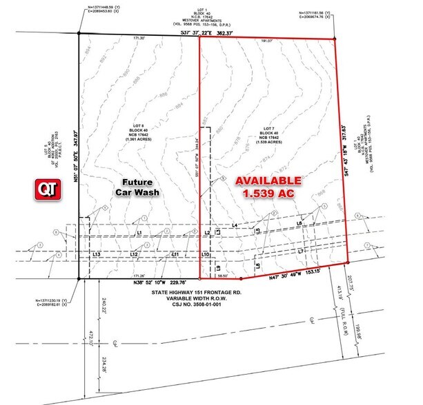 Hwy 151 & Military Rd, San Antonio, TX for sale - Plat Map - Image 2 of 3