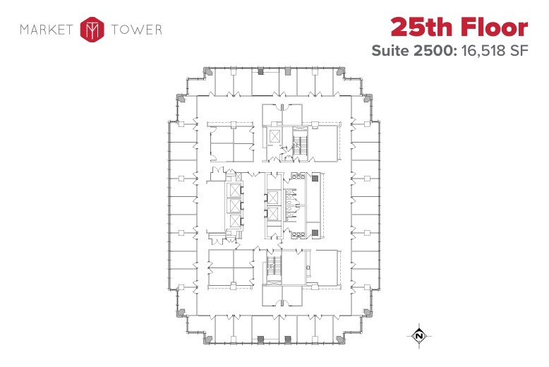 10 W Market St, Indianapolis, IN for lease Floor Plan- Image 1 of 1