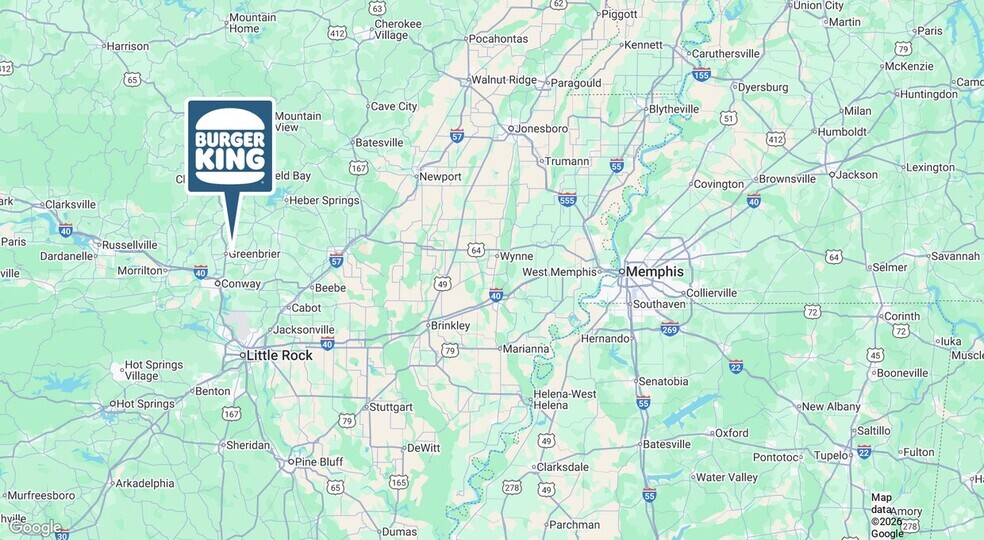 1 N Broadview St, Greenbrier, AR for sale - Aerial - Image 2 of 5