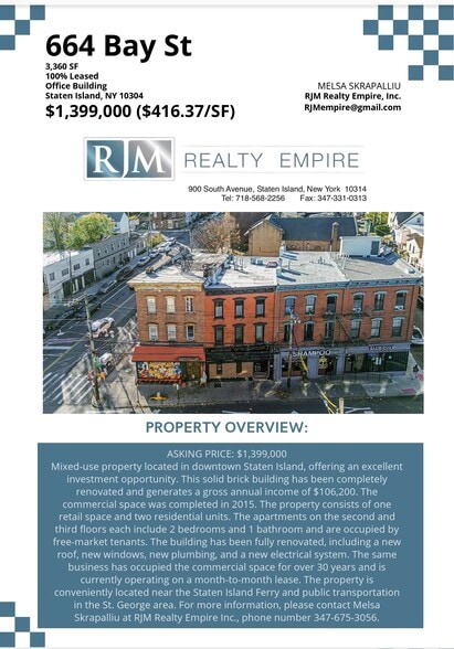 664 Bay St, Staten Island, NY à vendre - Photo principale - Image 1 de 19