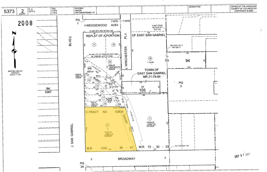 288 S San Gabriel Blvd, San Gabriel, CA for lease - Plat Map - Image 2 of 5