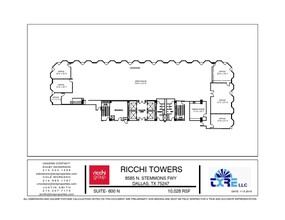 8585 N Stemmons Fwy, Dallas, TX à louer Plan d  tage- Image 1 de 1