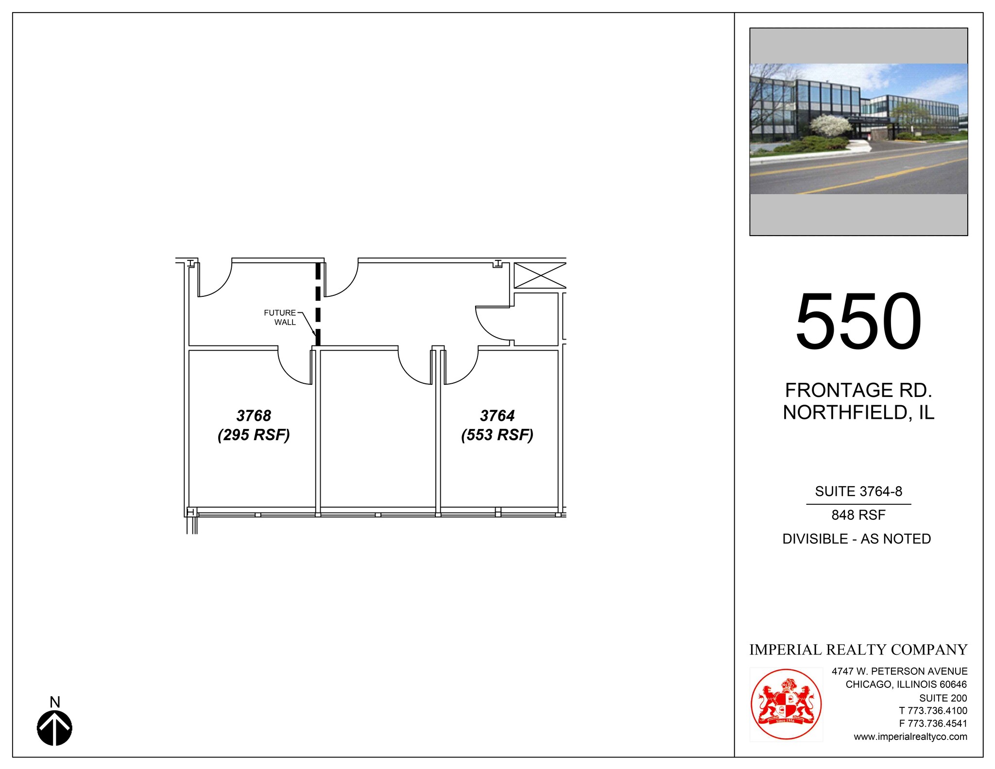 540-550 W Frontage Rd, Northfield, IL for lease Site Plan- Image 1 of 4
