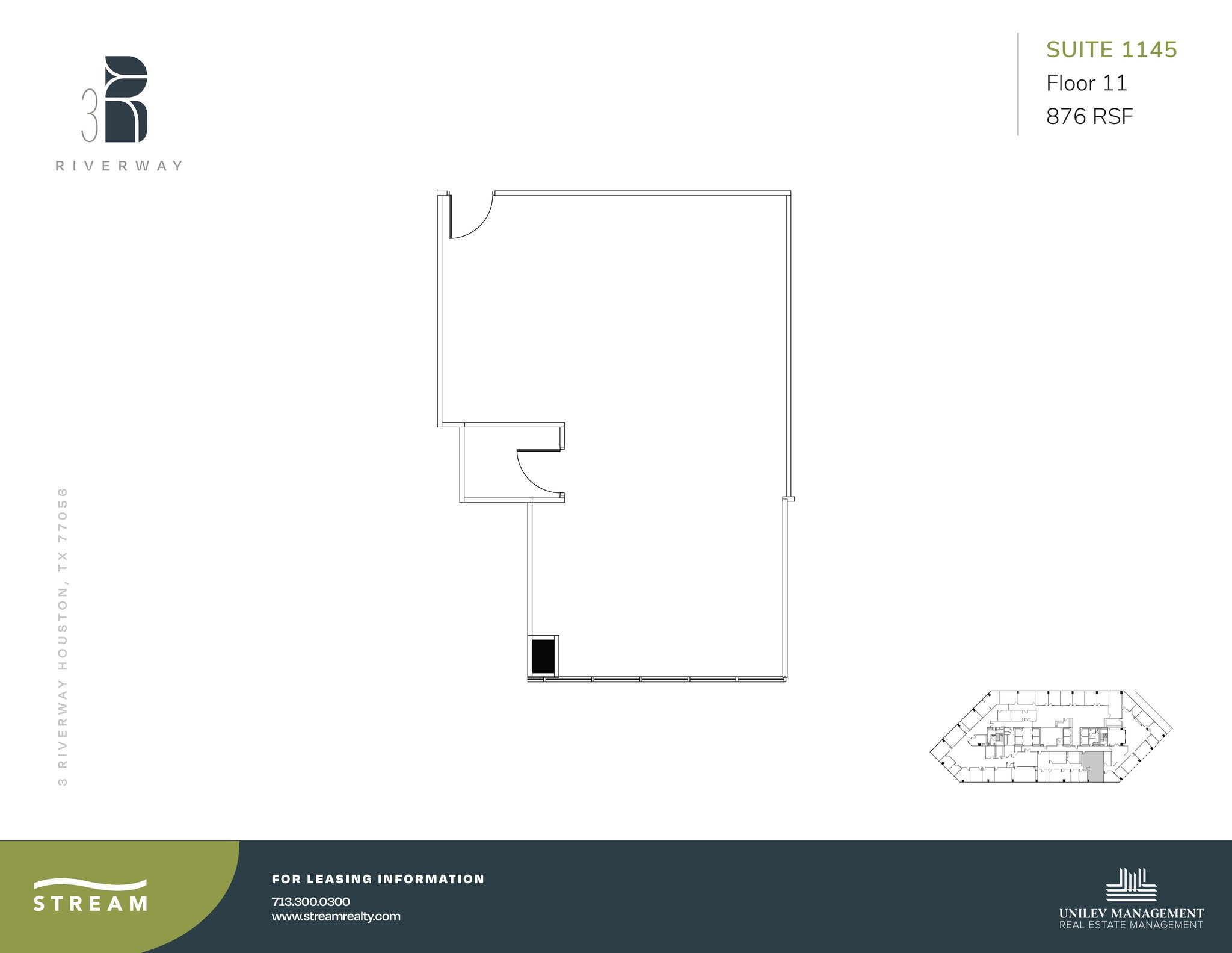 3 Riverway, Houston, TX for lease Floor Plan- Image 1 of 1