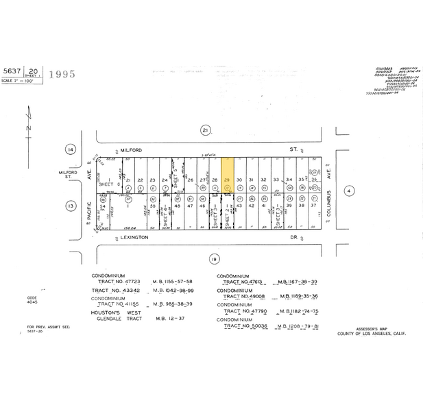 430 Milford St, Glendale, CA for sale - Plat Map - Image 2 of 2