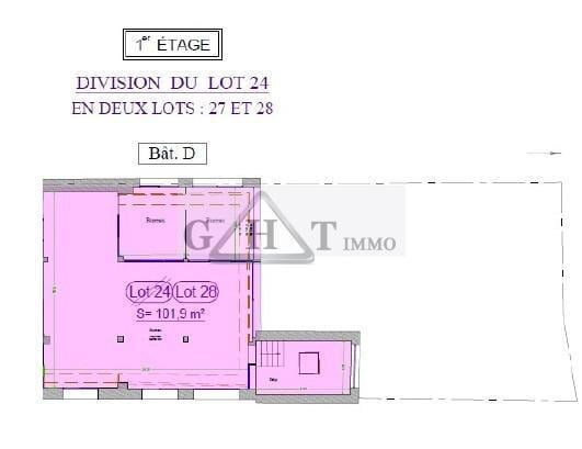 Office in Montreuil for sale Floor Plan- Image 1 of 4