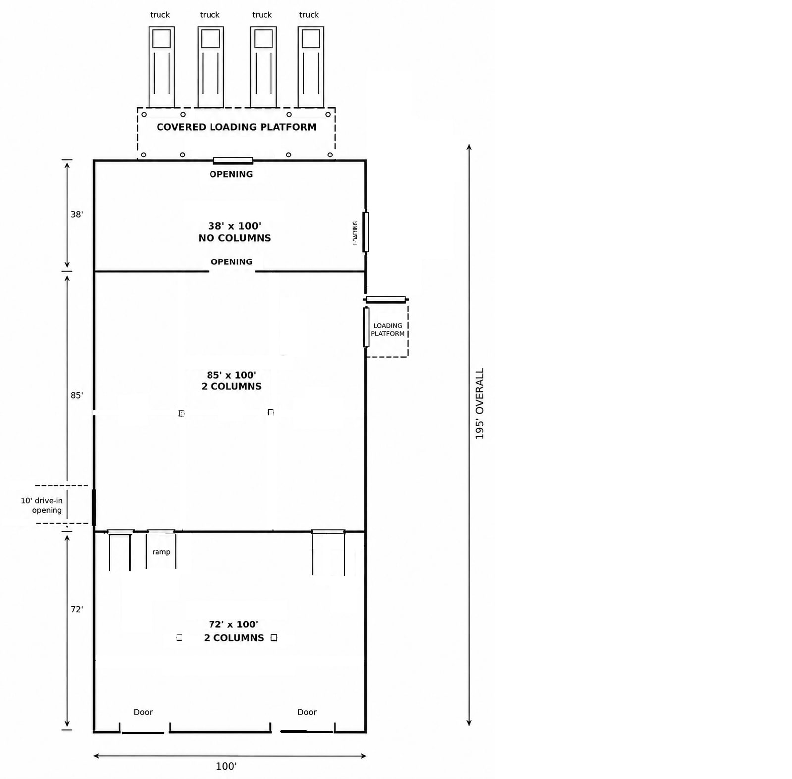 206 E Frazier Ave, Liberty, NC for lease Floor Plan- Image 1 of 1