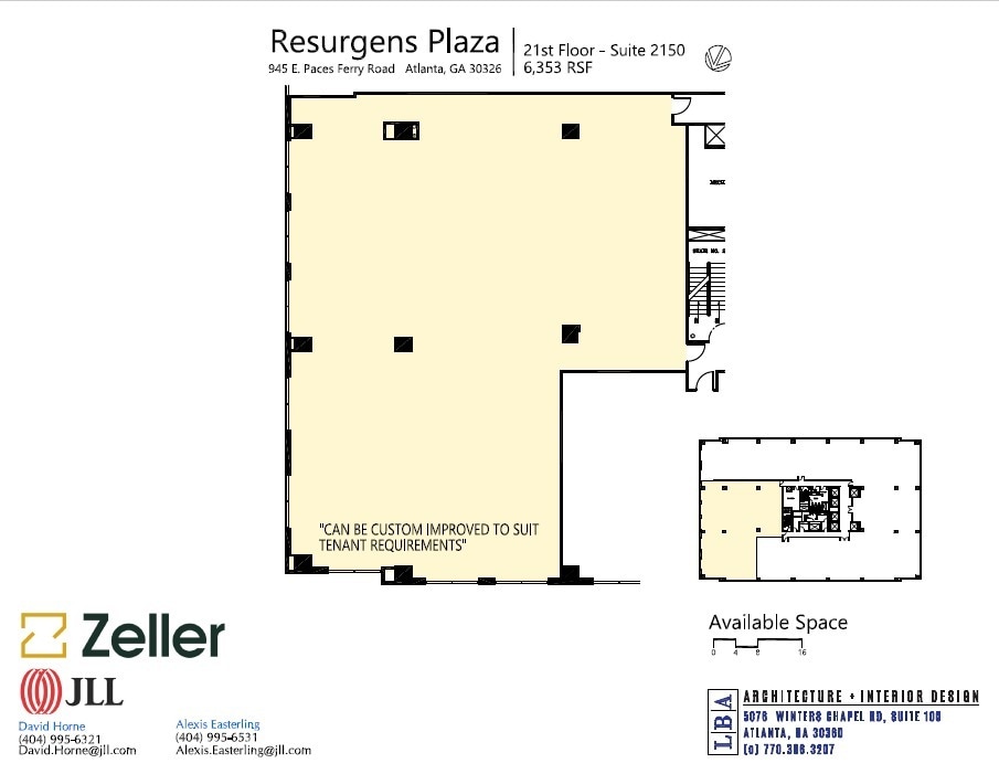945 E Paces Ferry Rd NE, Atlanta, GA for lease Floor Plan- Image 1 of 1