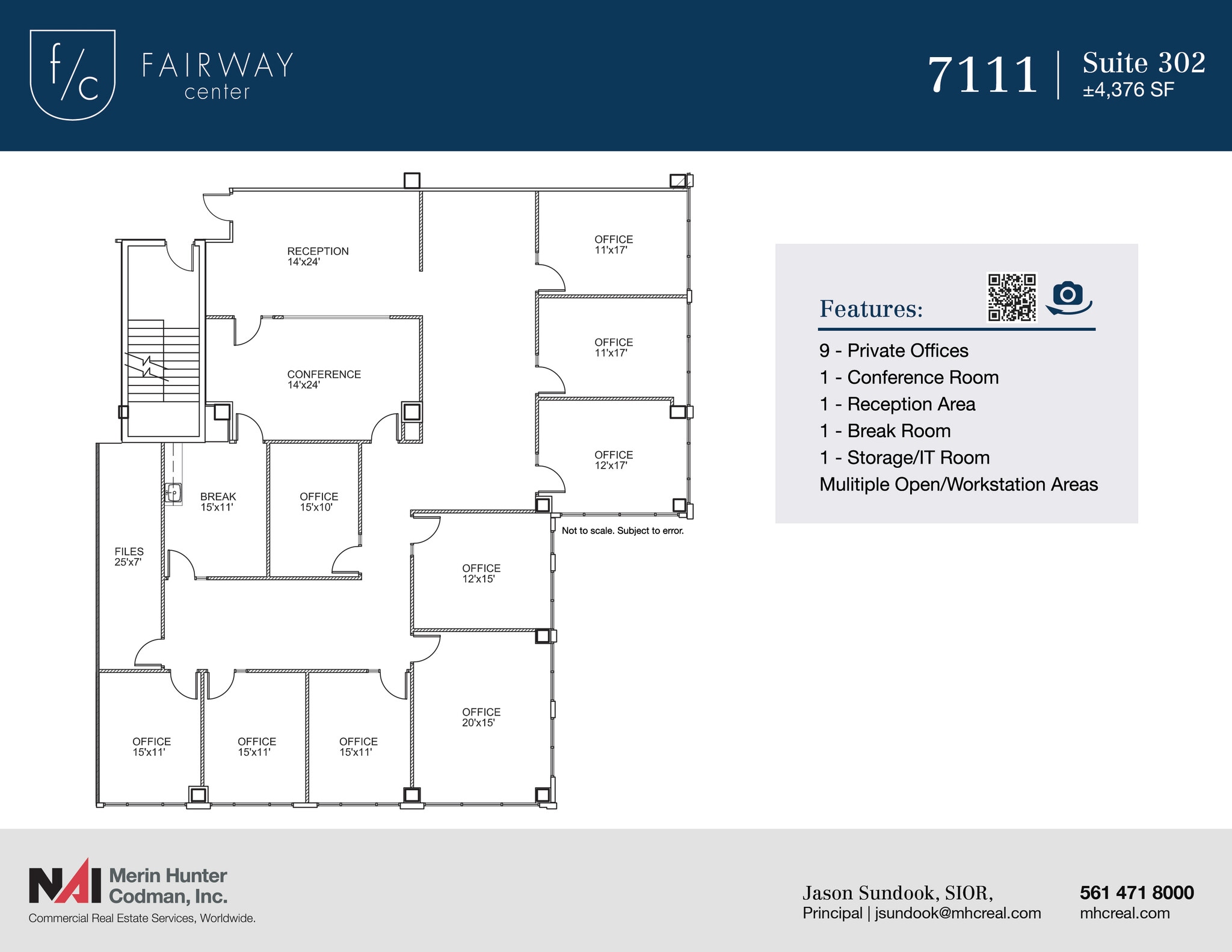 7108-7121 Fairway Dr, Palm Beach Gardens, FL for lease Floor Plan- Image 1 of 12