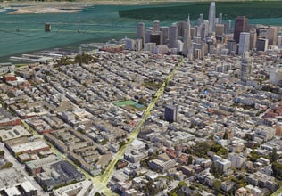 950 Columbus Ave, San Francisco, CA - Aérien  Vue de la carte - Image1