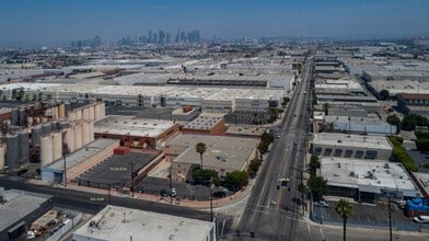 3737 S Santa Fe Ave, Vernon, CA - Aérien Vue de la carte
