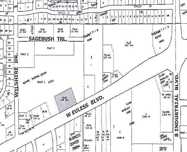 1300-1342 W Euless Blvd, Euless, TX à louer - Plan cadastral - Image 3 de 10