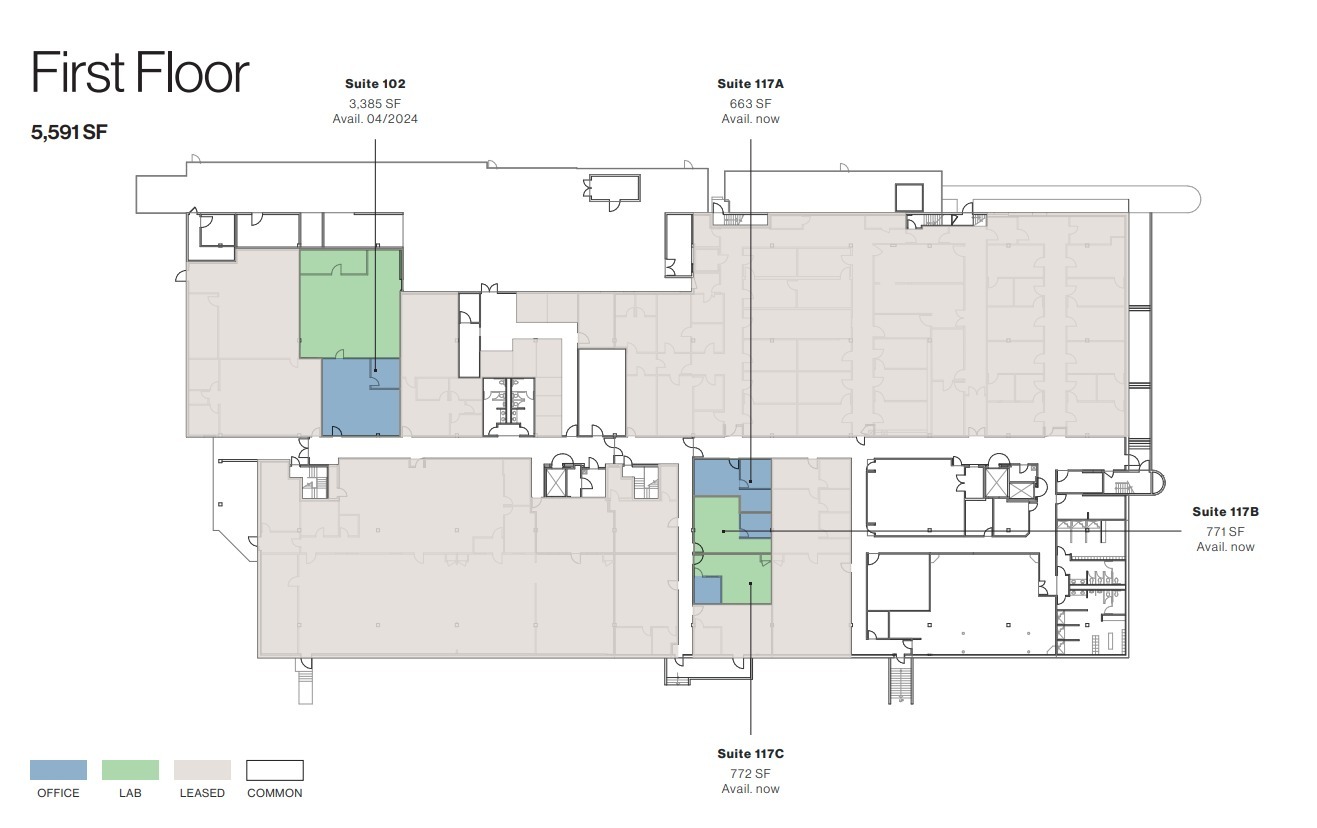 3030 Bunker Hill St, San Diego, CA à louer Plan d  tage- Image 1 de 1