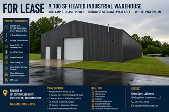 501 S Miller Dr, White Pigeon, MI for lease Building Photo- Image 2 of 2