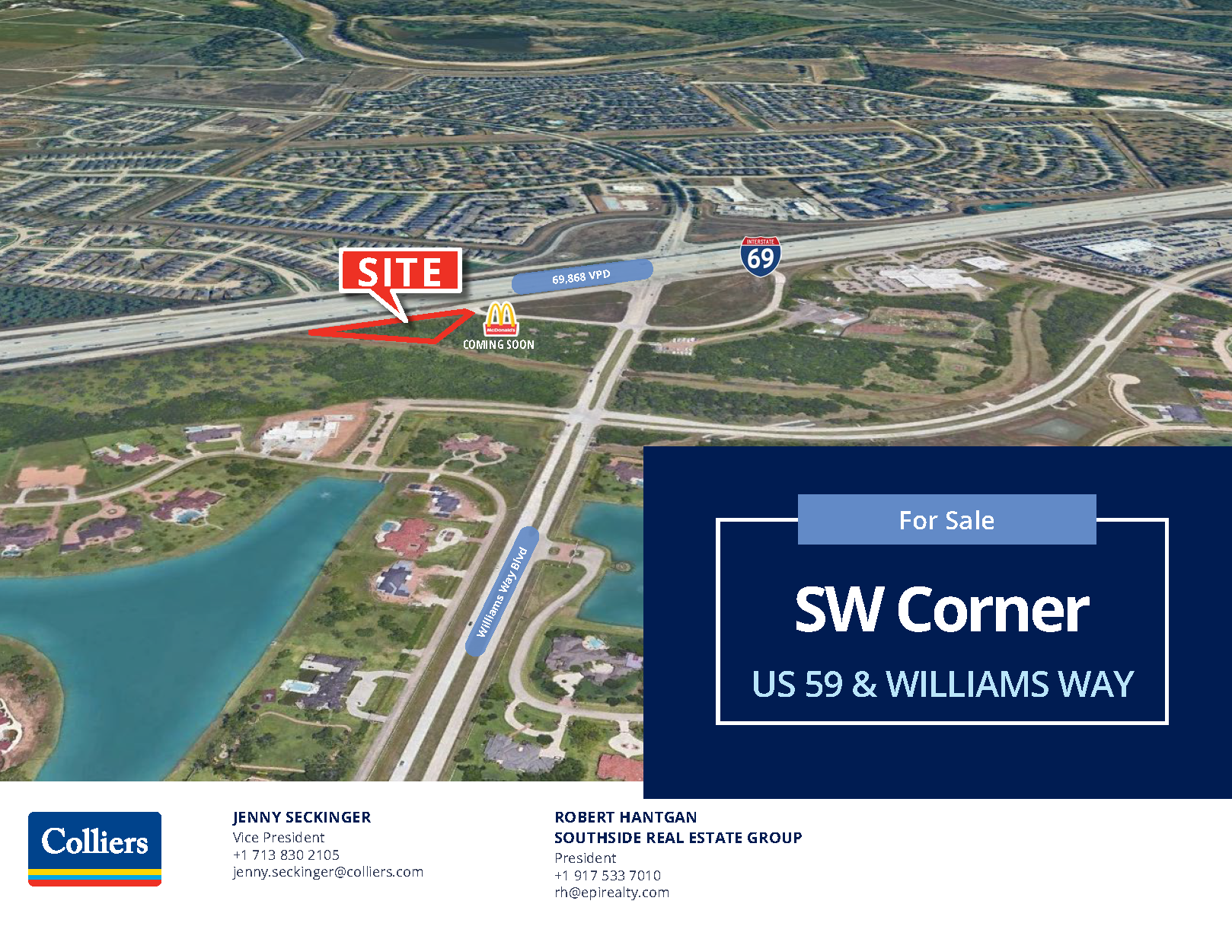 SW Corner of US 59 and Williams Way, Richmond, TX for sale Primary Photo- Image 1 of 2