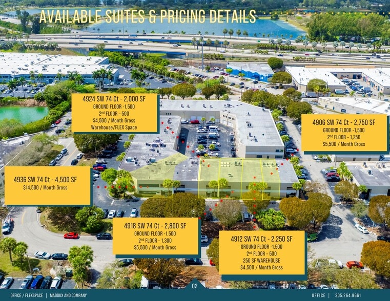 4900-4936 SW 74th Ct, Miami, FL à louer - Photo du bâtiment - Image 2 de 21