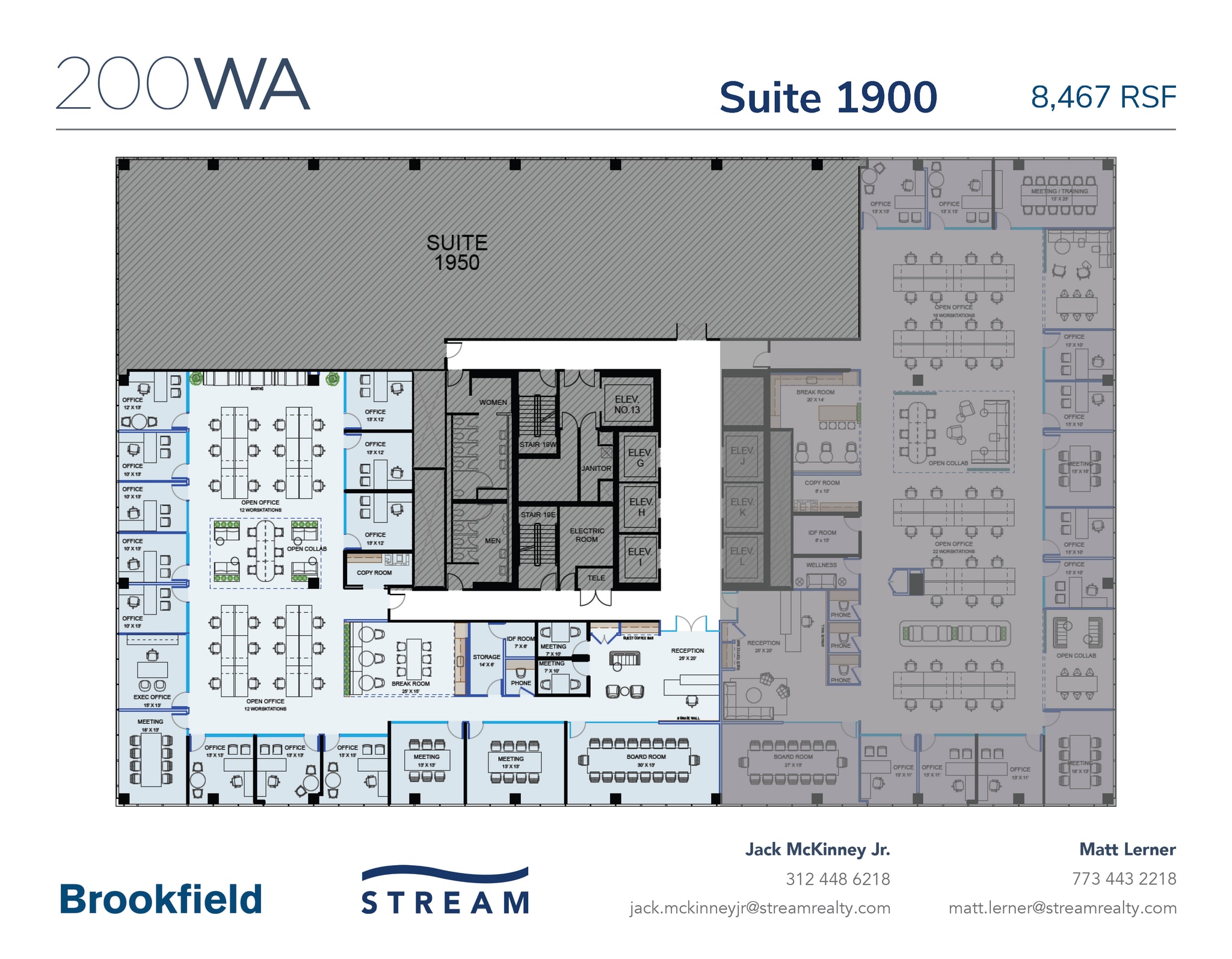200 W Adams St, Chicago, IL for lease Floor Plan- Image 1 of 1