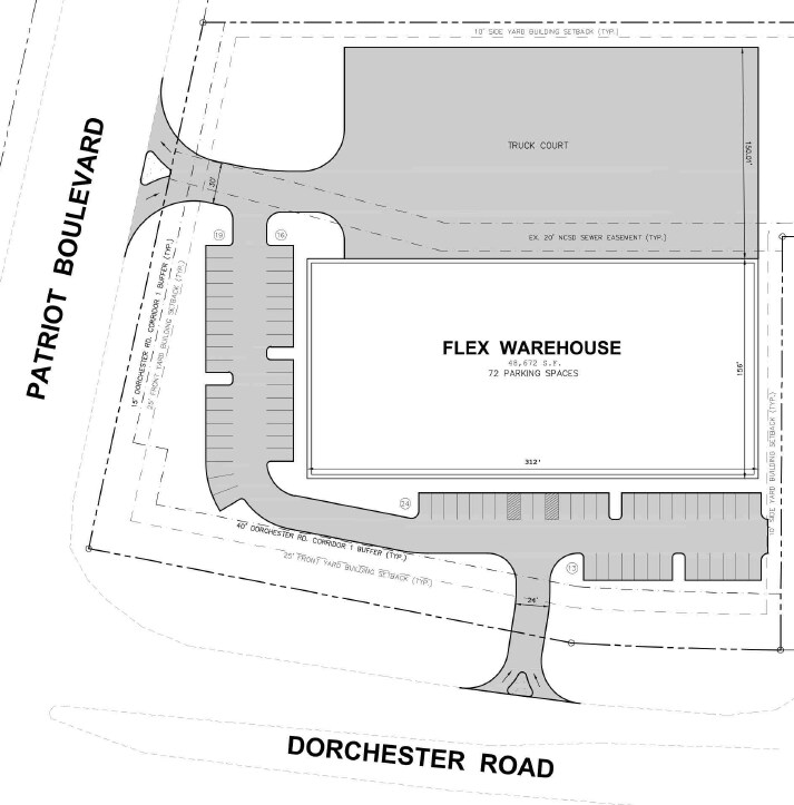 Corner of Dorchester Rd and Patriots blvd, North Charleston, SC for lease Site Plan- Image 1 of 6