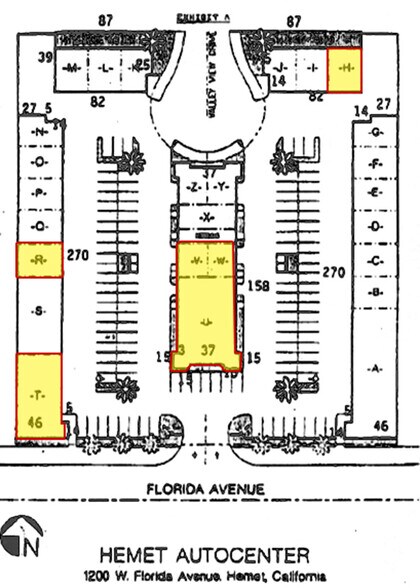 1200 W Florida Ave, Hemet, CA à louer - Plan de site - Image 2 de 10