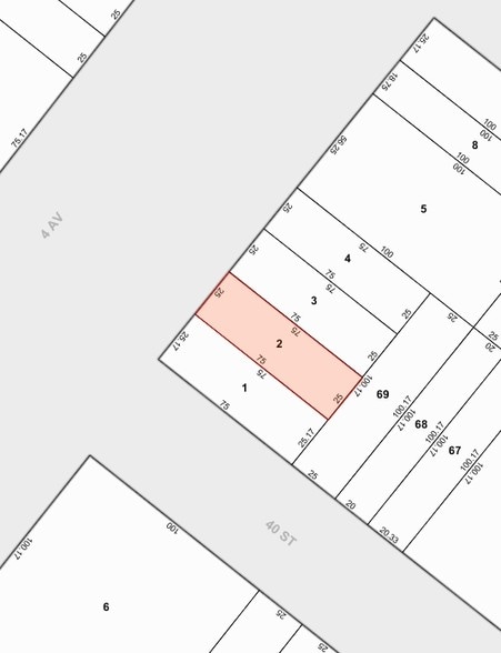 3919 4th Ave, Brooklyn, NY for sale - Plat Map - Image 2 of 2
