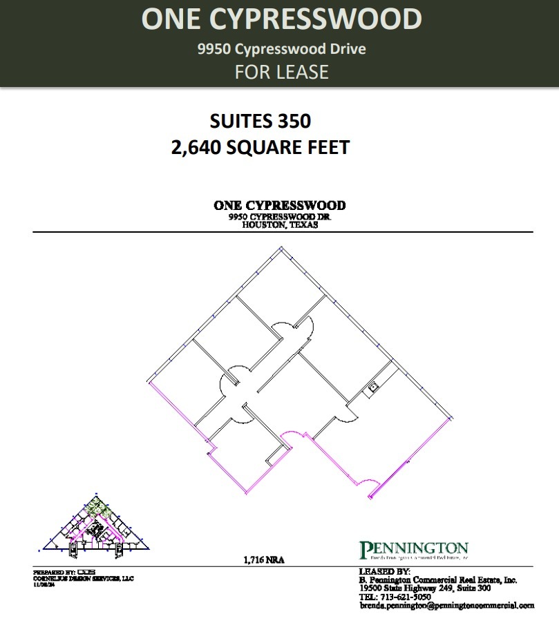 9950 Cypresswood Dr, Houston, TX for lease Floor Plan- Image 1 of 1