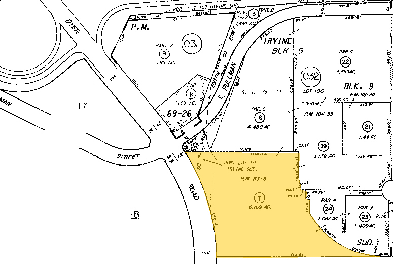 1821 E Dyer Rd, Santa Ana, CA for lease - Plat Map - Image 2 of 8