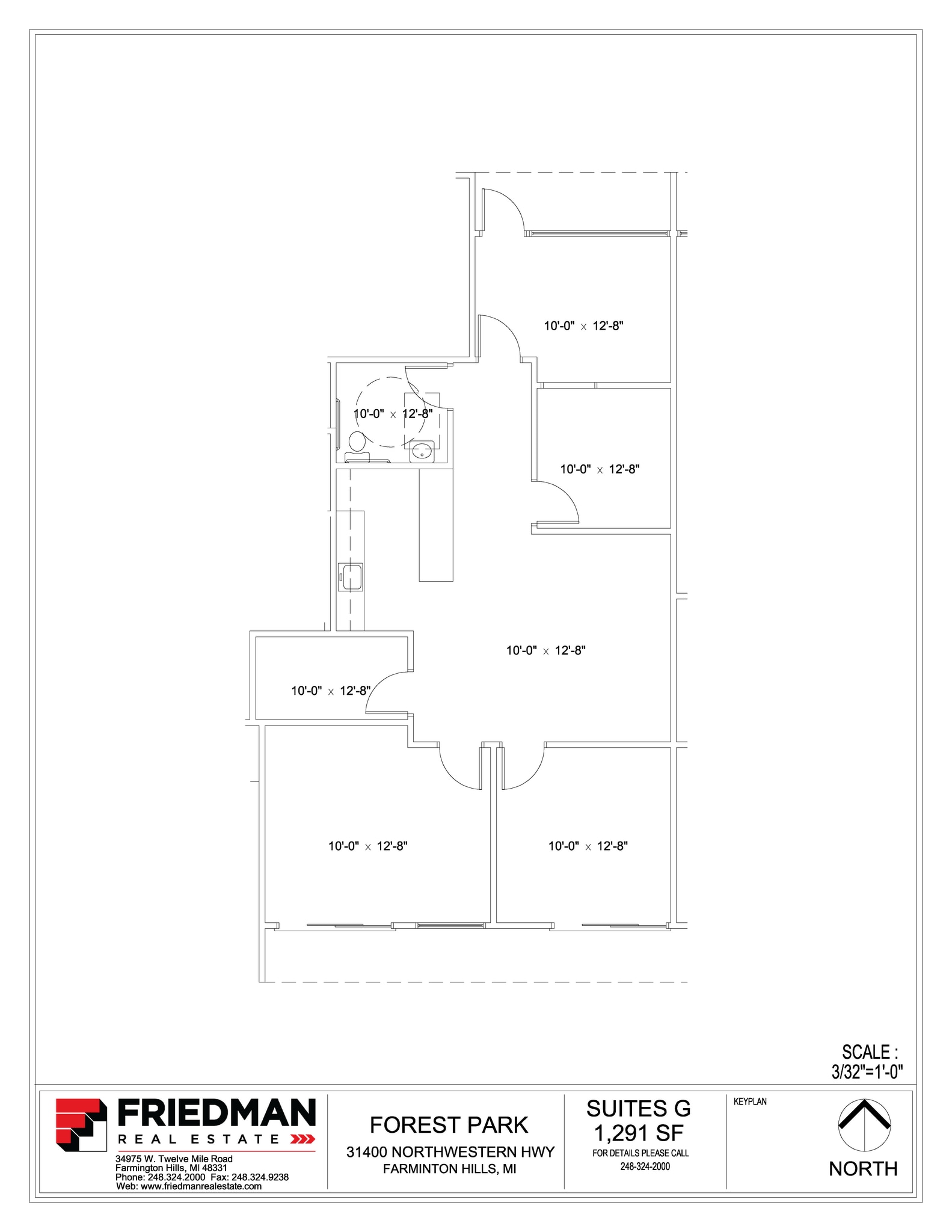 31390-31396 Northwestern Hwy, Farmington Hills, MI for lease Floor Plan- Image 1 of 1