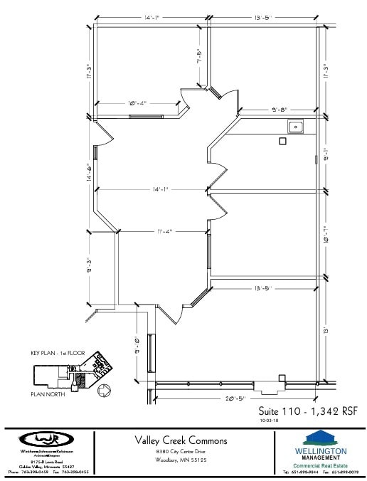 8380 City Centre Dr, Woodbury, MN à louer Plan d’étage- Image 1 de 1