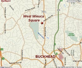 90 W Wieuca Rd NE, Atlanta, GA - AERIAL map view