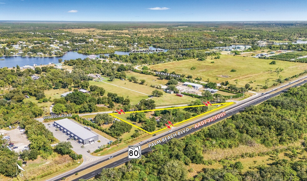16401 Palm Beach Blvd, Alva, FL for sale - Aerial - Image 3 of 7