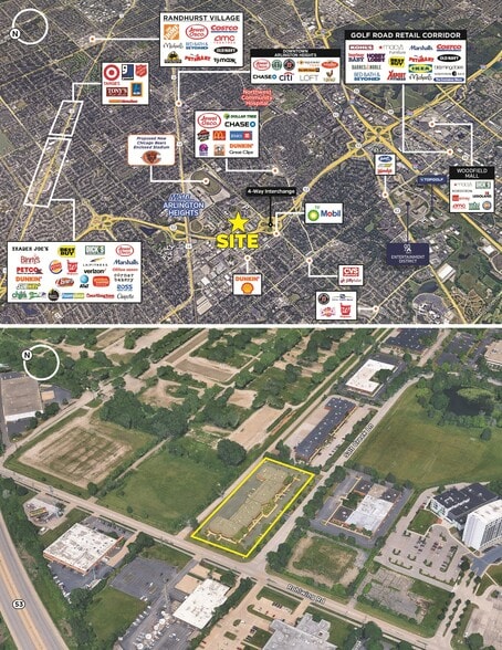 3550 W Salt Creek Ln, Arlington Heights, IL for lease - Aerial - Image 2 of 9