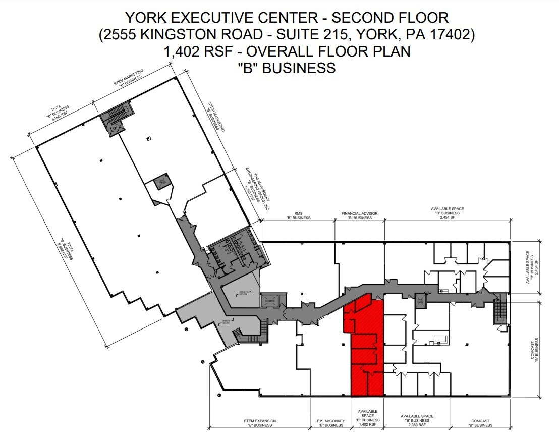 2555 Kingston Rd, York, PA for lease Floor Plan- Image 1 of 1