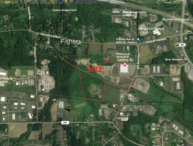 Phillips Rd And Main St Fishers, Victor, NY for sale - Aerial - Image 1 of 4