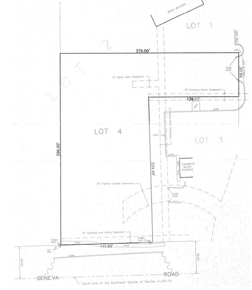 805 Geneva Rd, Carol Stream, IL à vendre - Plan cadastral - Image 2 de 2