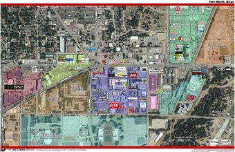 2828-2832 W Lancaster Ave, Fort Worth, TX - Aerial  map view