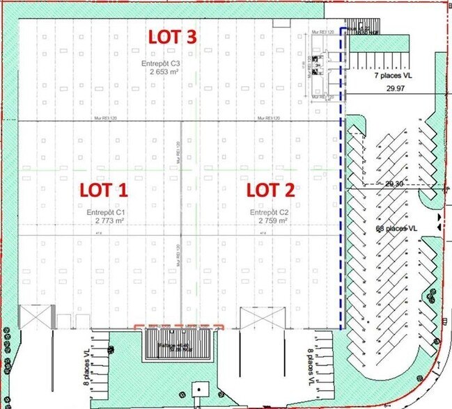 Industriel dans Lesquin à louer - Plan de site - Image 3 de 4