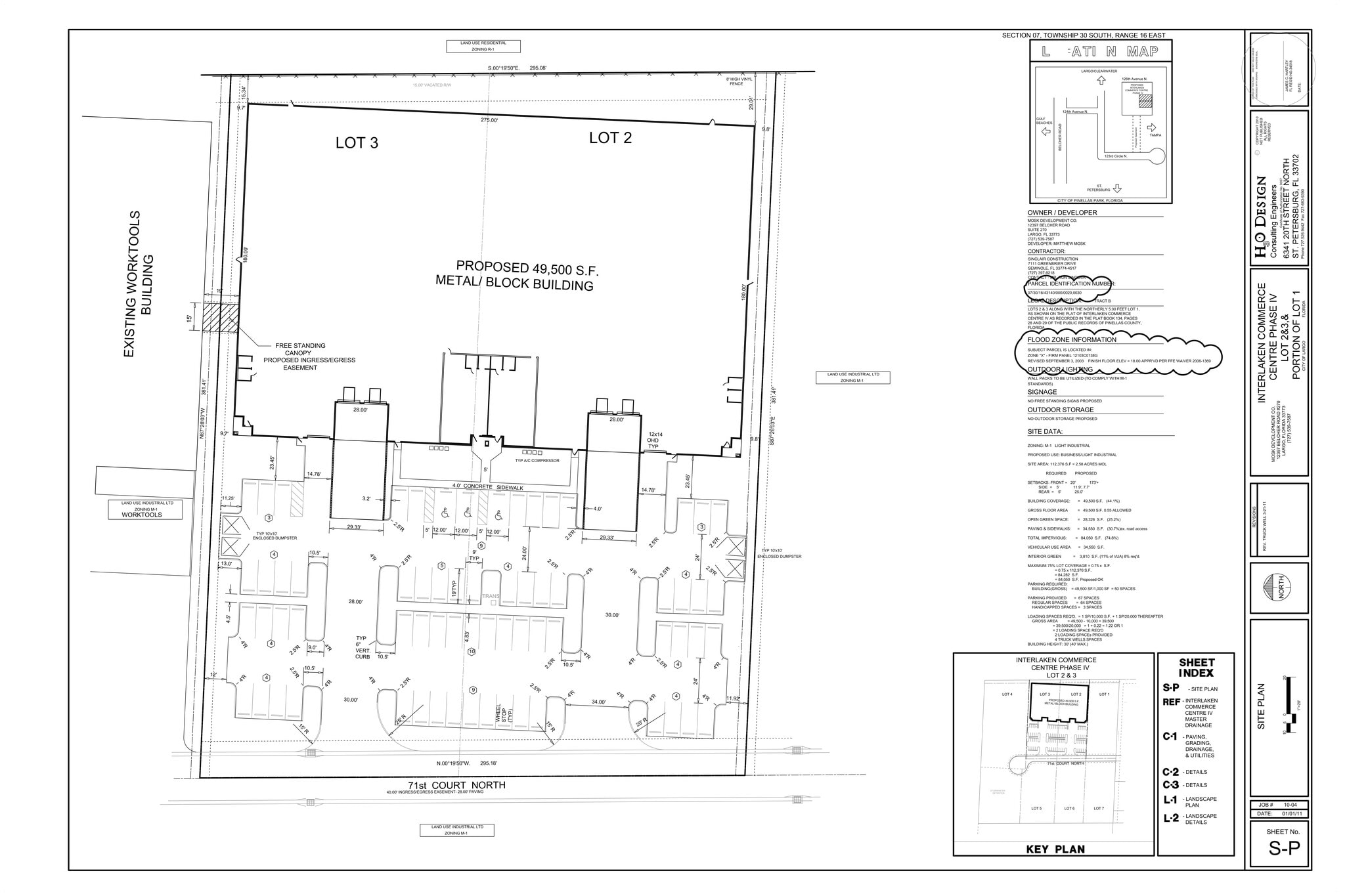 12575 71st Ct, Largo, FL à louer Plan de site- Image 1 de 1
