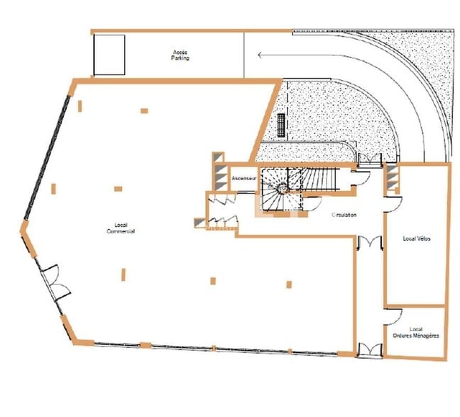 Commerce de détail dans Montrouge à louer - Plan d’étage - Image 2 de 5