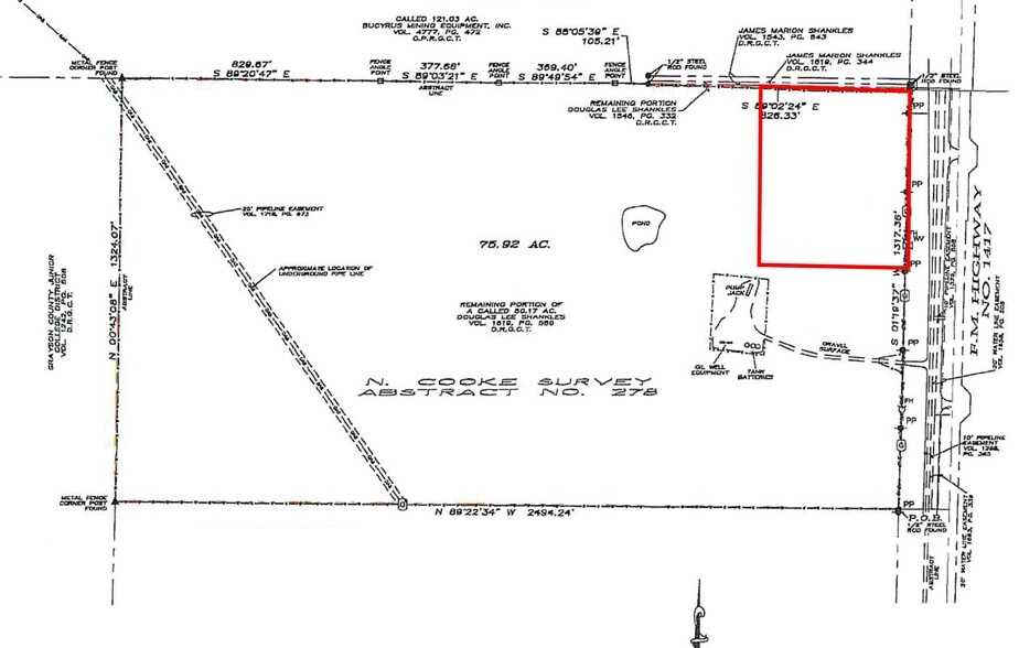 6935 FM 1417, Denison, TX for sale - Plat Map - Image 1 of 1