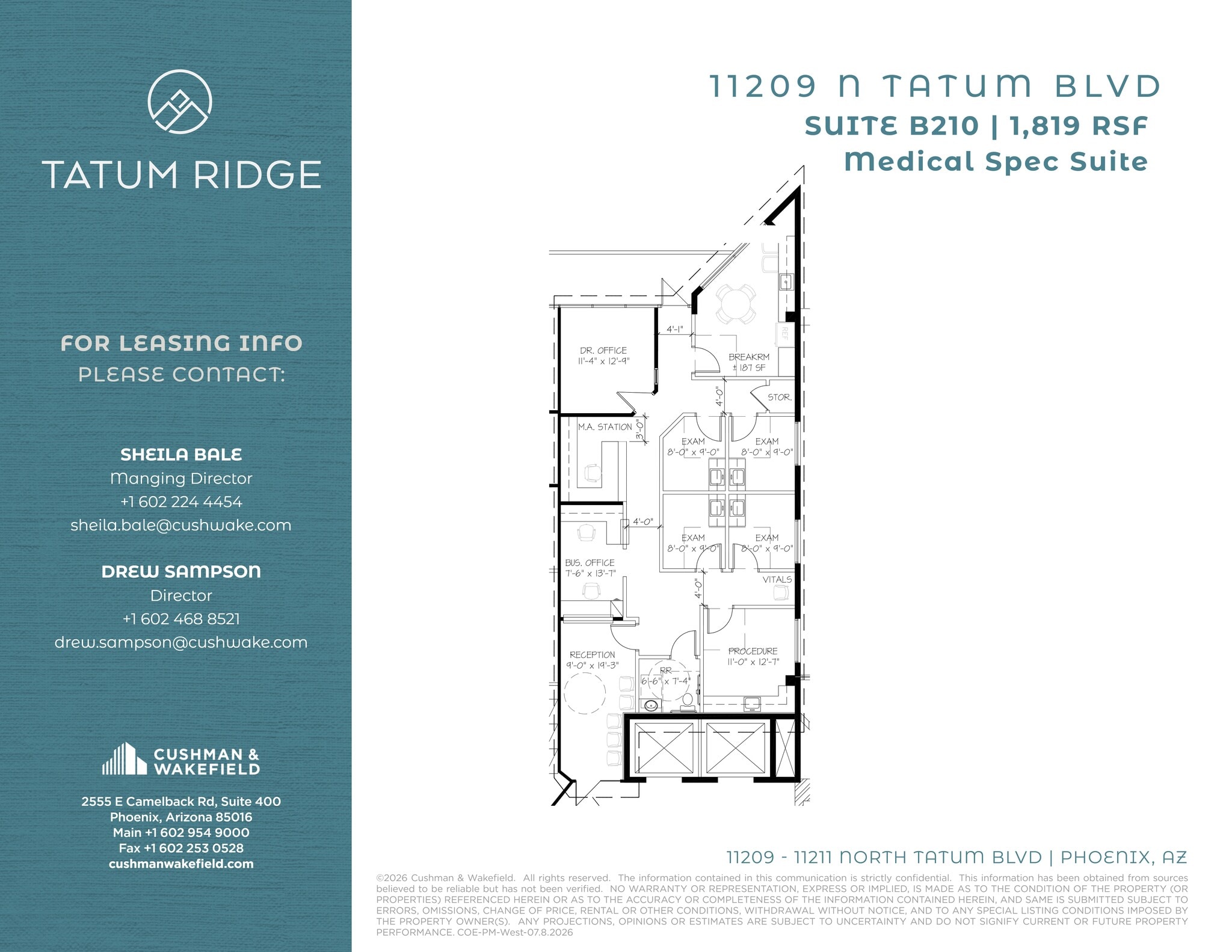 11209 N Tatum Blvd, Phoenix, AZ for lease Site Plan- Image 1 of 1