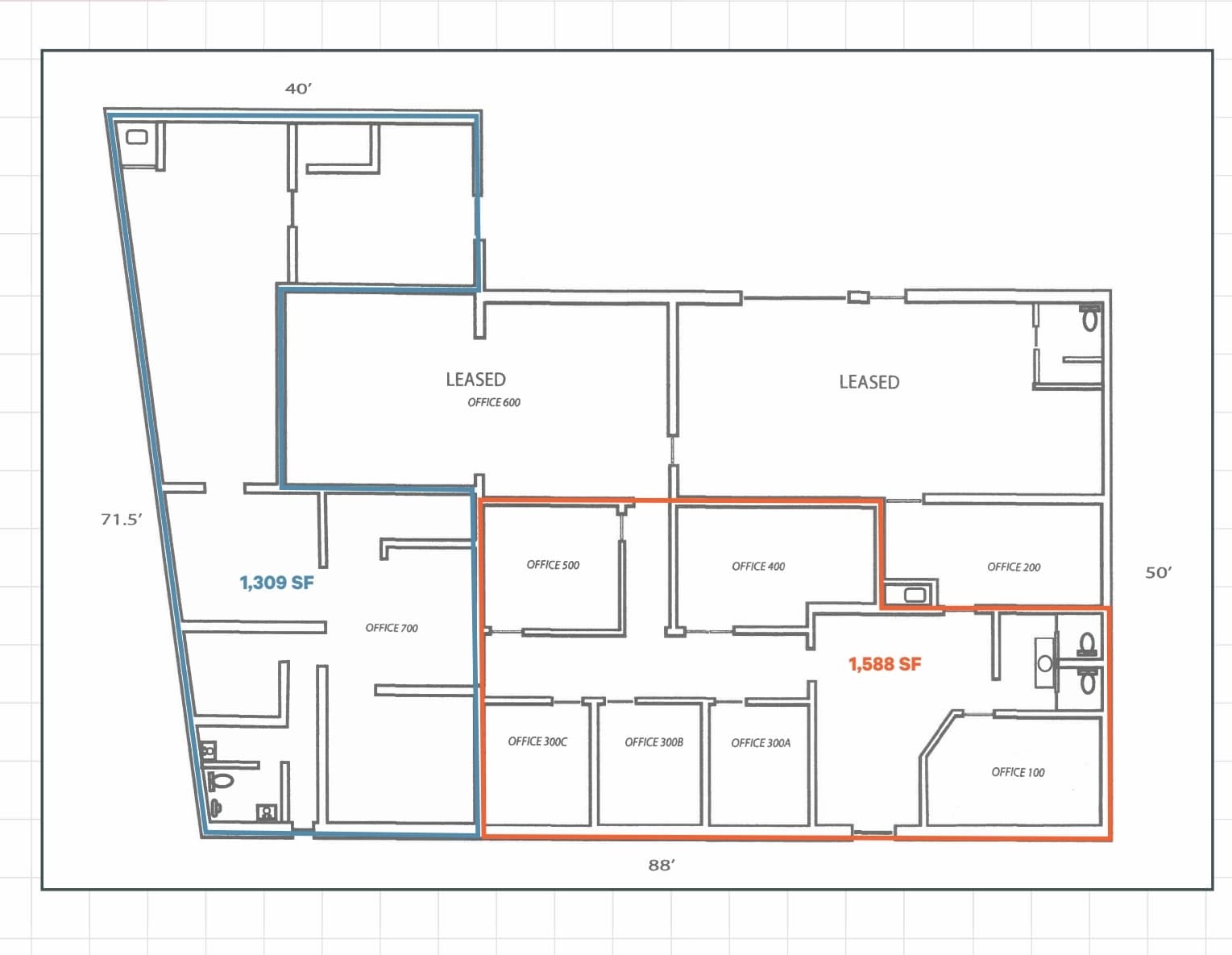 3803 S 79th East Ave, Tulsa, OK à louer Plan d’étage- Image 1 de 4