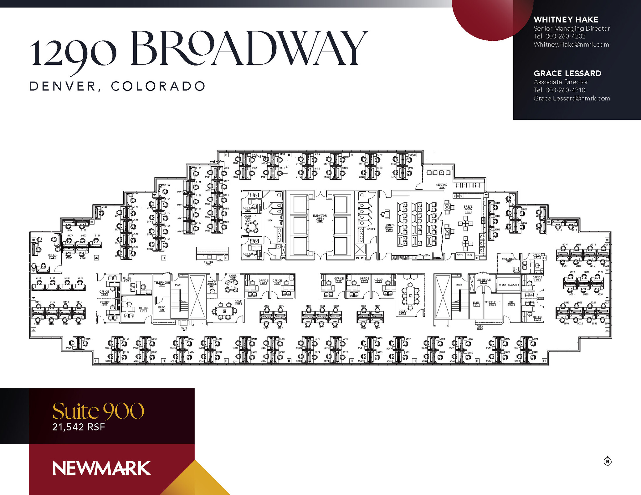1290 Broadway, Denver, CO à louer Plan d’étage- Image 1 de 1