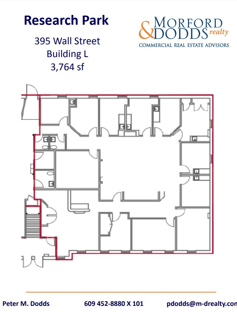 376-400 Wall St, Princeton, NJ à louer Plan d’étage- Image 1 de 1