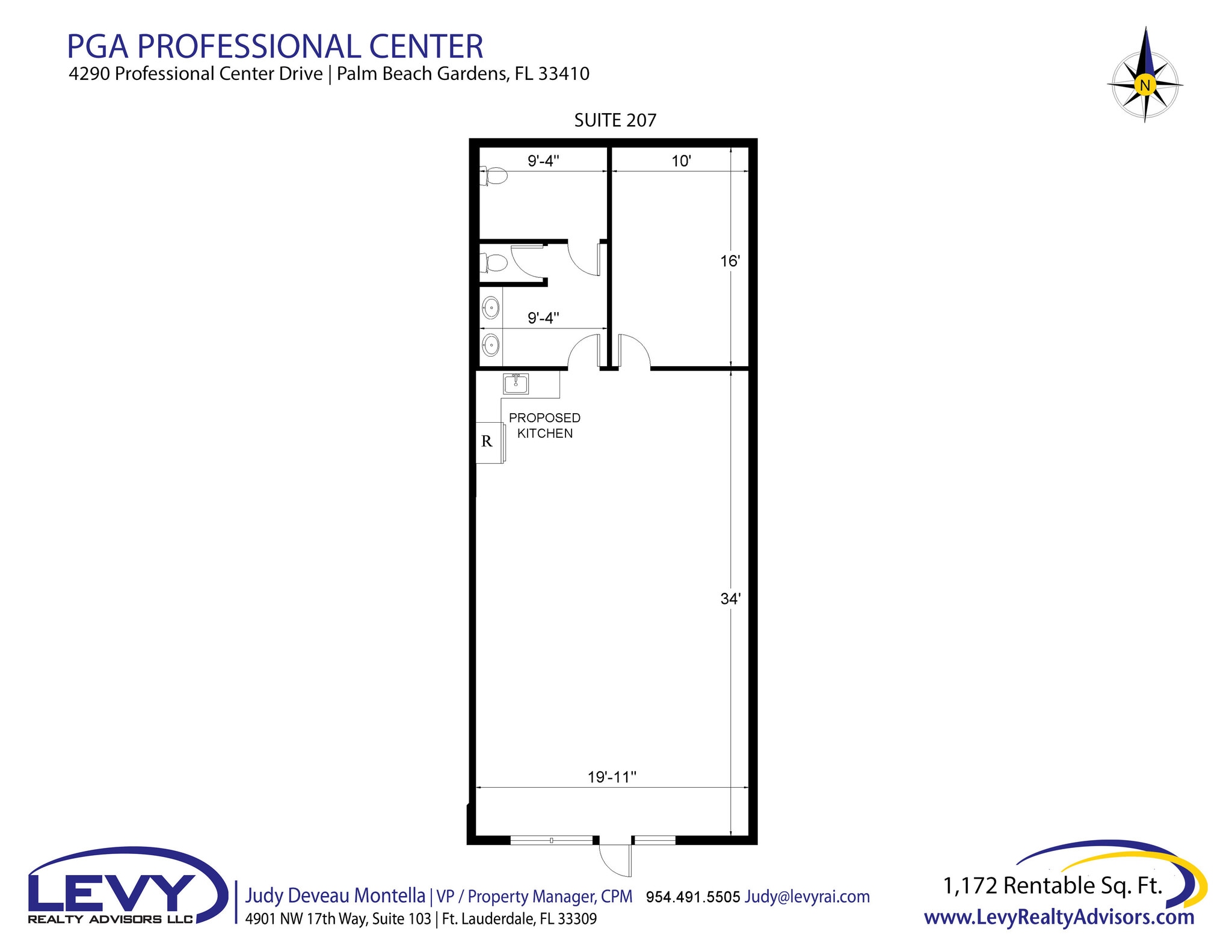 4290 Professional Center Dr, Palm Beach Gardens, FL à louer Plan d’étage- Image 1 de 12