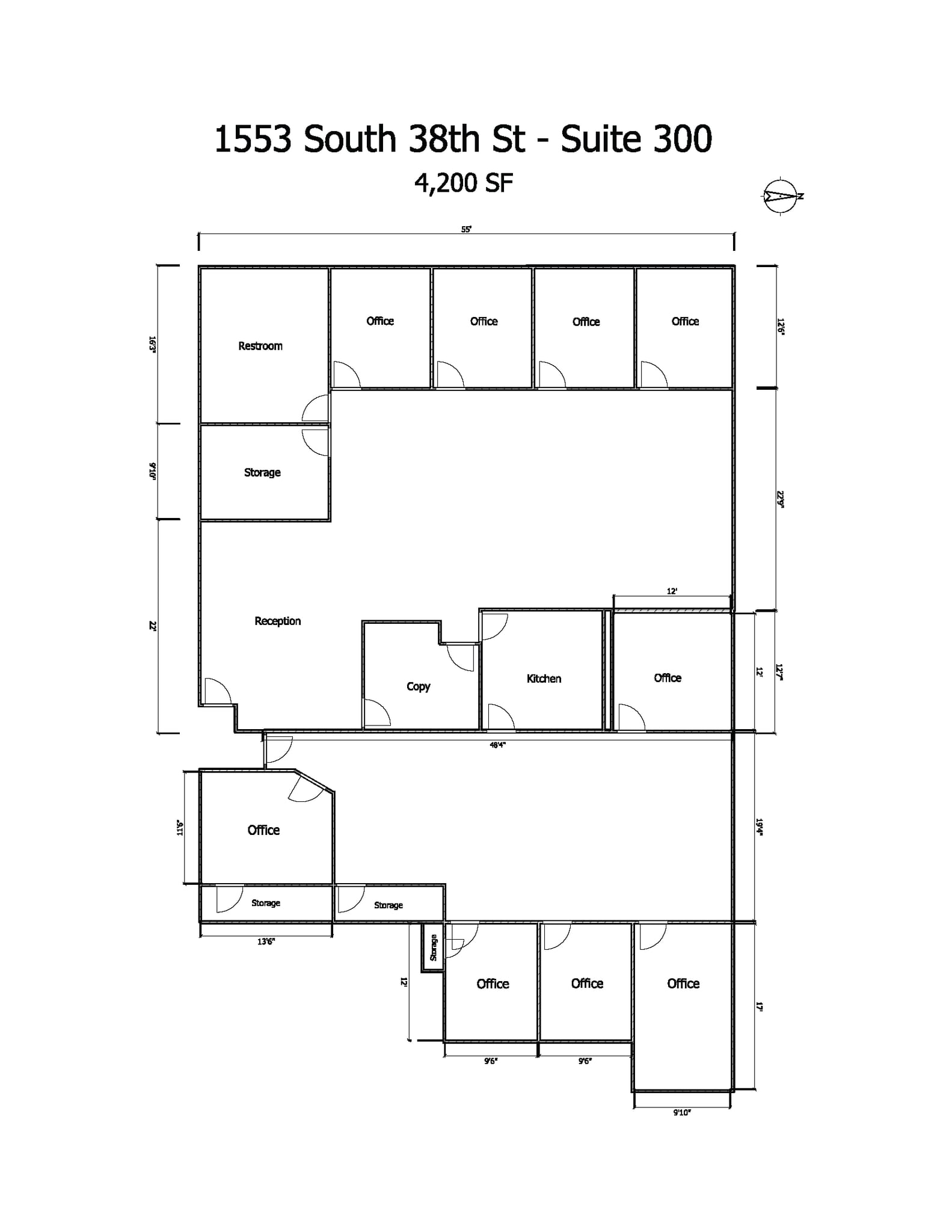 1549 S 38th St, Milwaukee, WI à louer Plan d’étage- Image 1 de 1