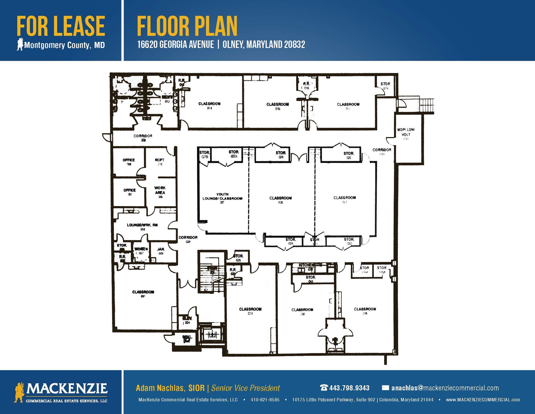 16620 Georgia Ave, Olney, MD for lease Floor Plan- Image 1 of 1