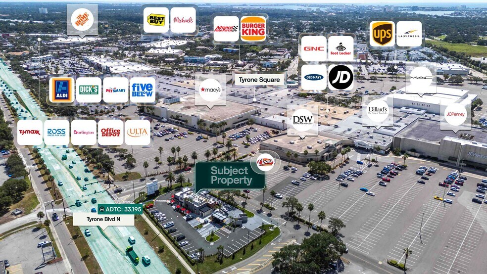 2700 Tyrone Blvd, Saint Petersburg, FL à vendre - Aérien - Image 2 de 2